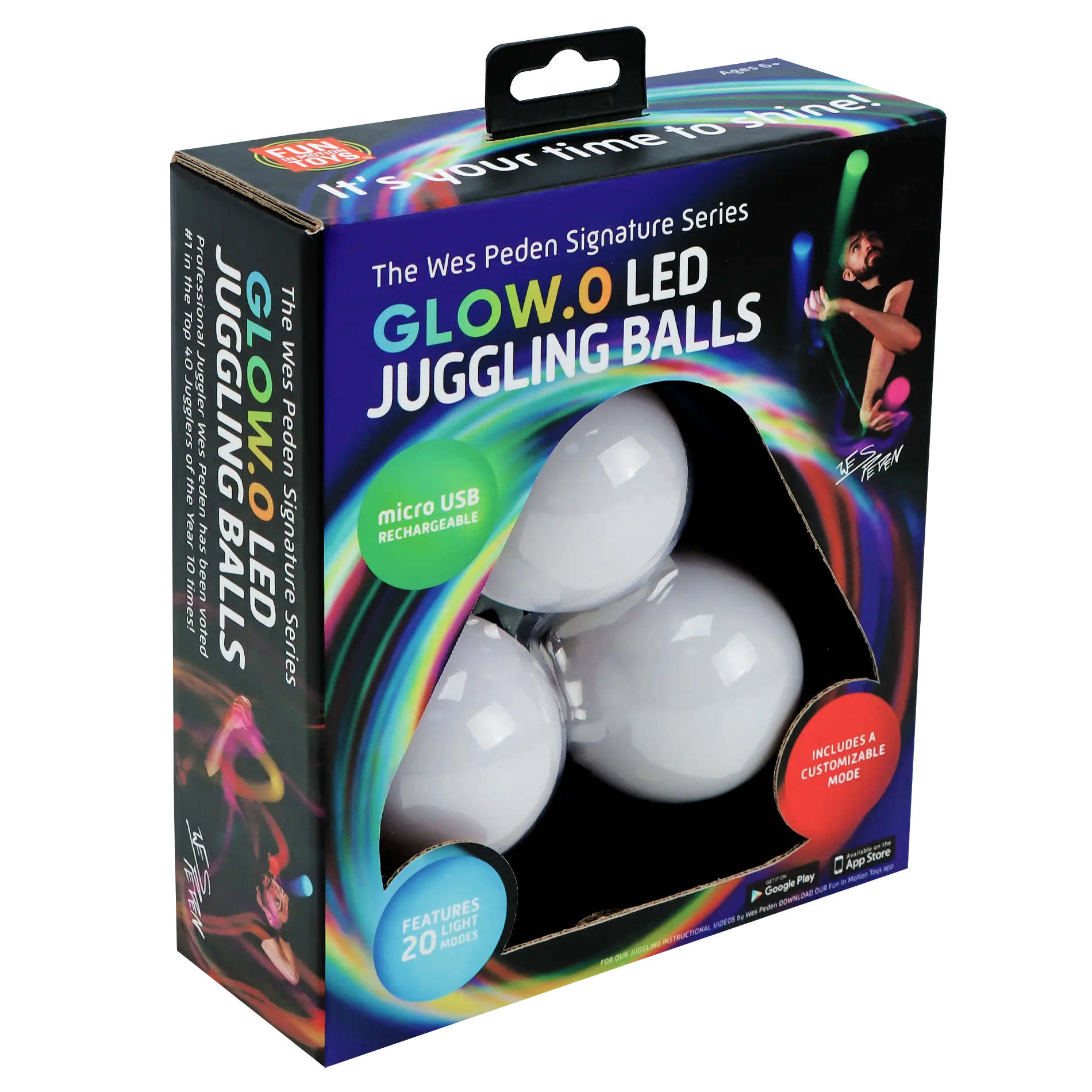Wes Peden Glow.0 Juggling Balls N2
