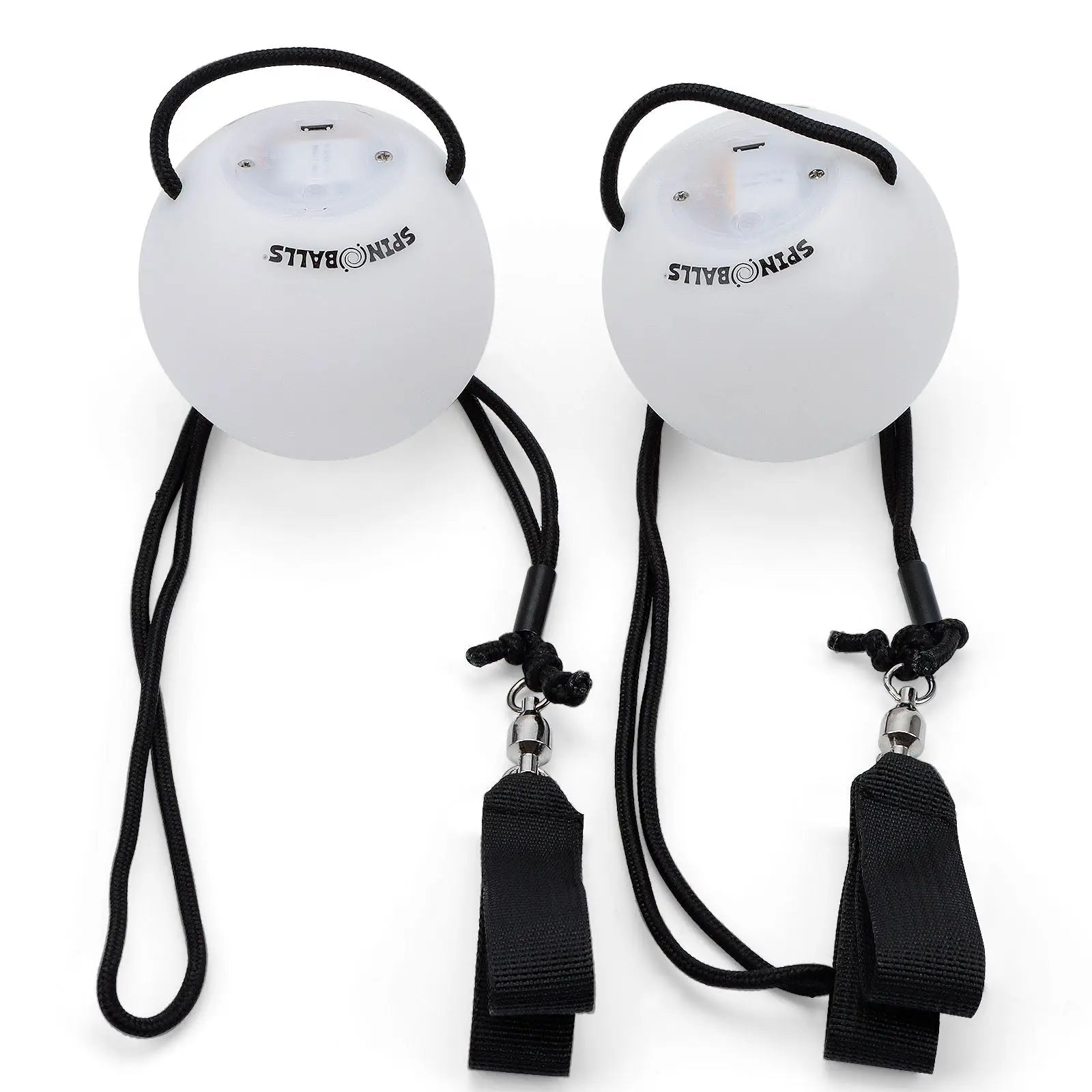 Spinballs Glow. 0 LED Rechargeable Poi Set S6